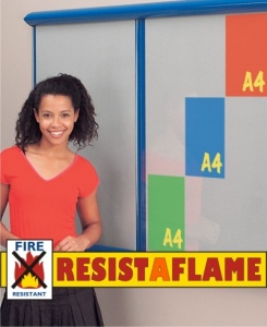 Shield Showline Resist-A-Flame Multi-Bank Notice Board